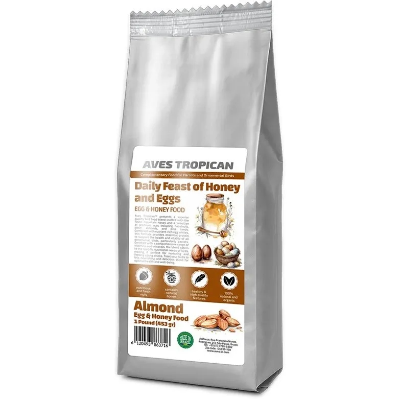 غذای گرانولی عسل، بادام و تخم‌مرغ تروپیکن