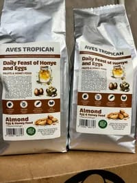 غذای نرم ویتامینه (گرانول) مدل عسل، بادام و تخم مرغ برند آوس تروپیکن